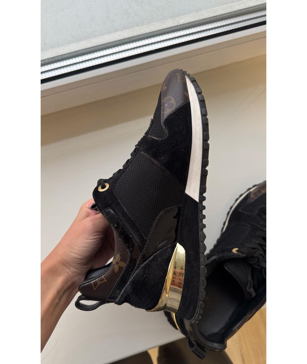 LOUIS VUITTON Черные кожаные кроссовки, фото 6
