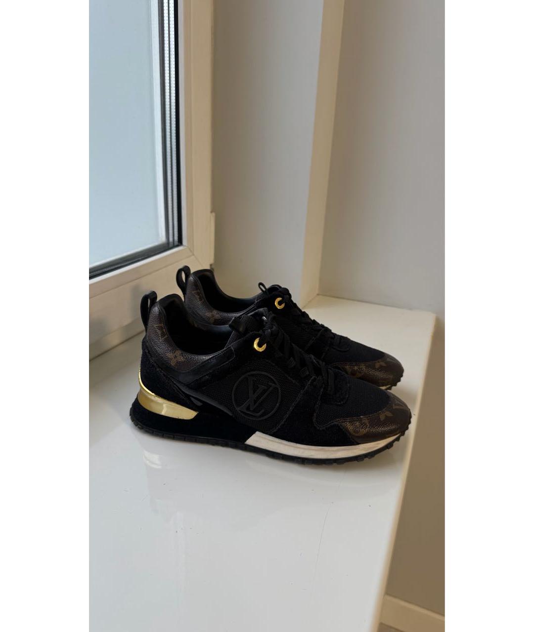 LOUIS VUITTON Черные кожаные кроссовки, фото 7