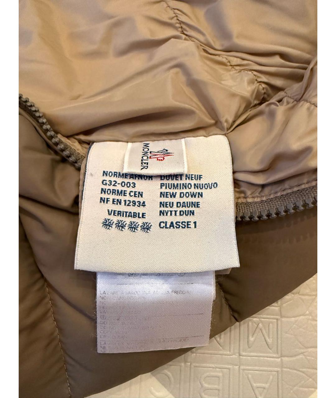 MONCLER Коричневый меховой комбинезон, фото 4
