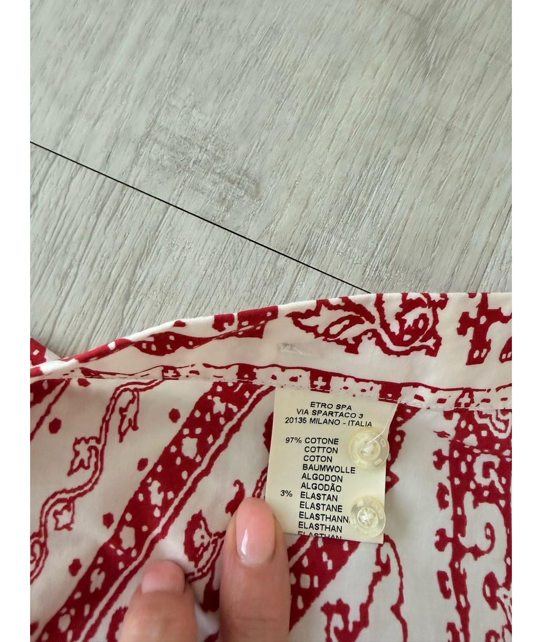 ETRO Хлопковая рубашка, фото 4