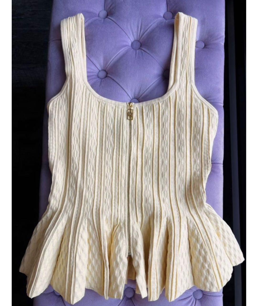 ELISABETTA FRANCHI Желтая блузы, фото 6