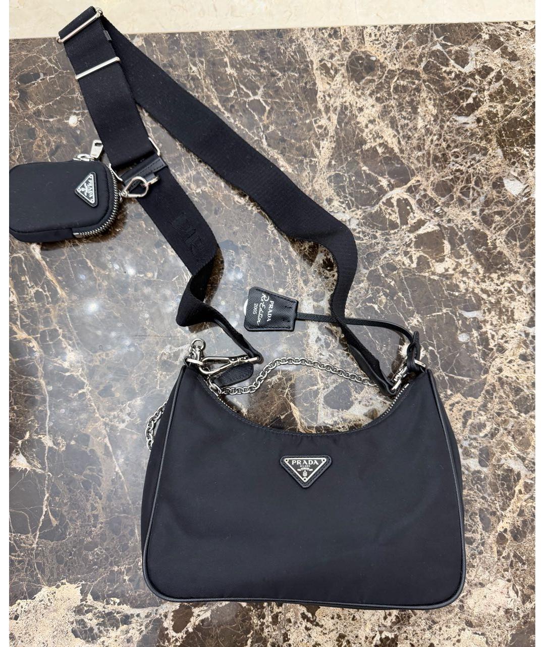 PRADA Черная сумка через плечо, фото 5