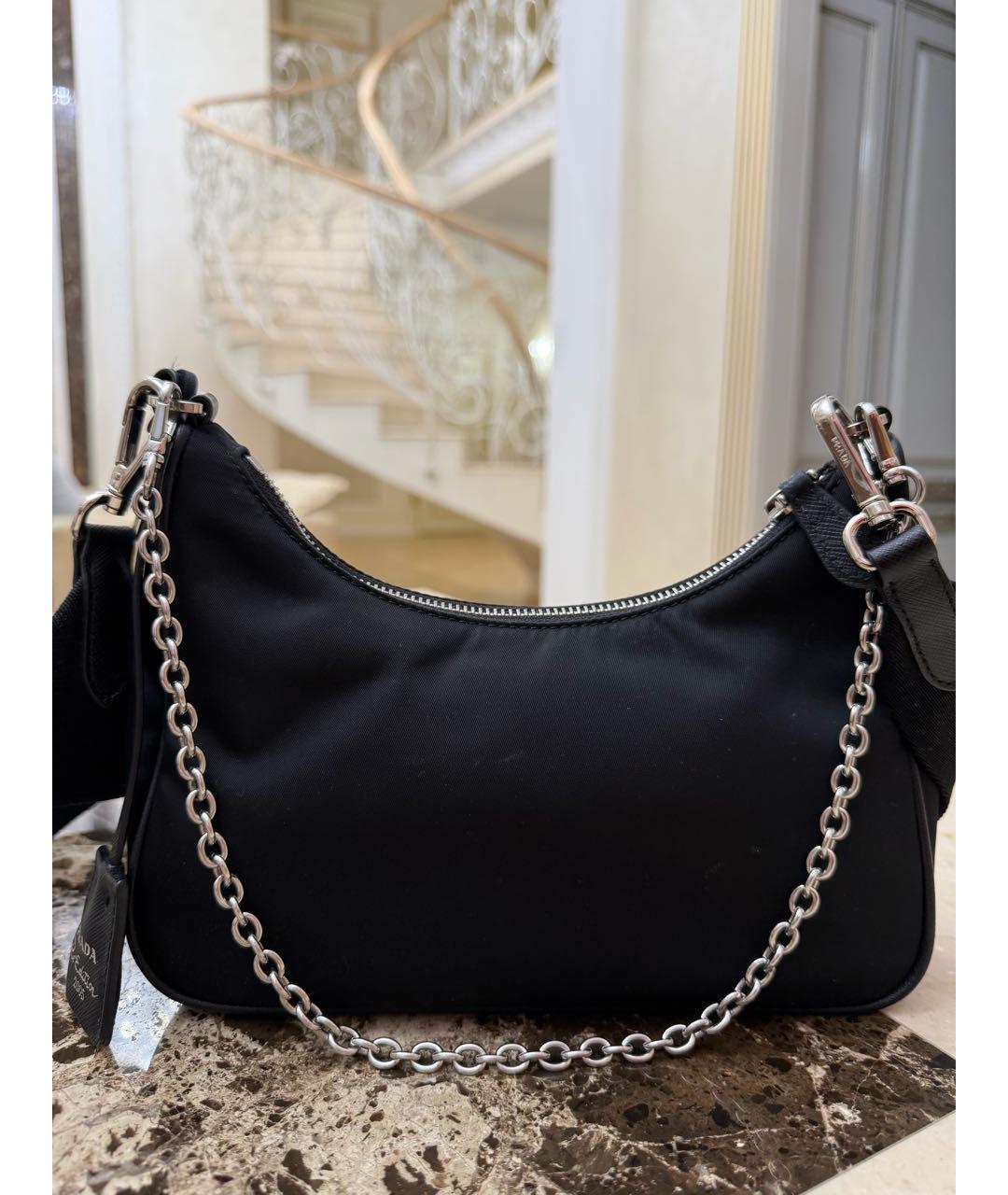 PRADA Черная сумка через плечо, фото 3