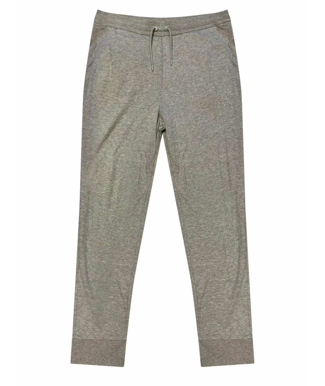 RALPH LAUREN Серые хлопковые повседневные брюки, фото 1