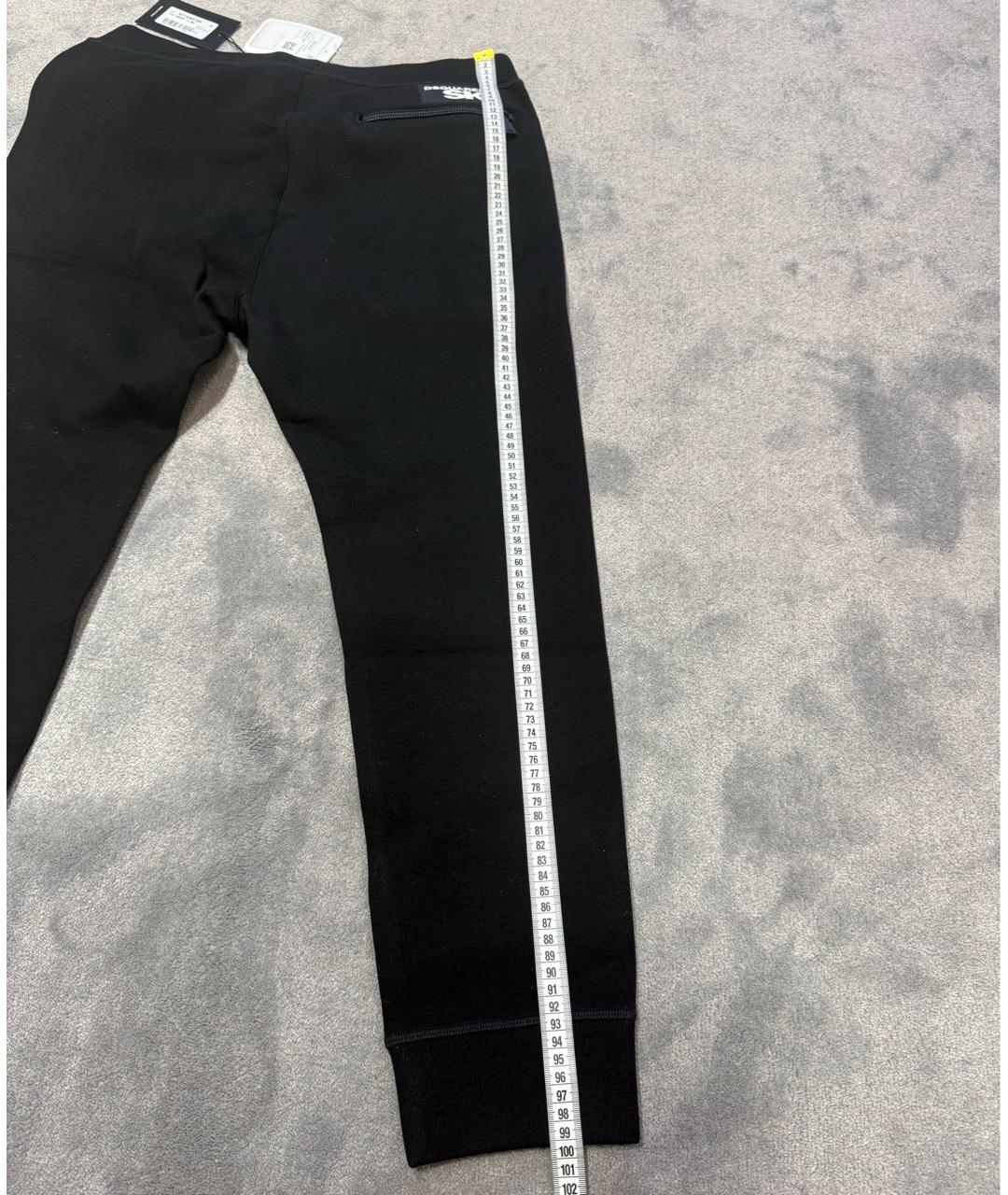 DSQUARED2 Черные вискозные повседневные брюки, фото 7