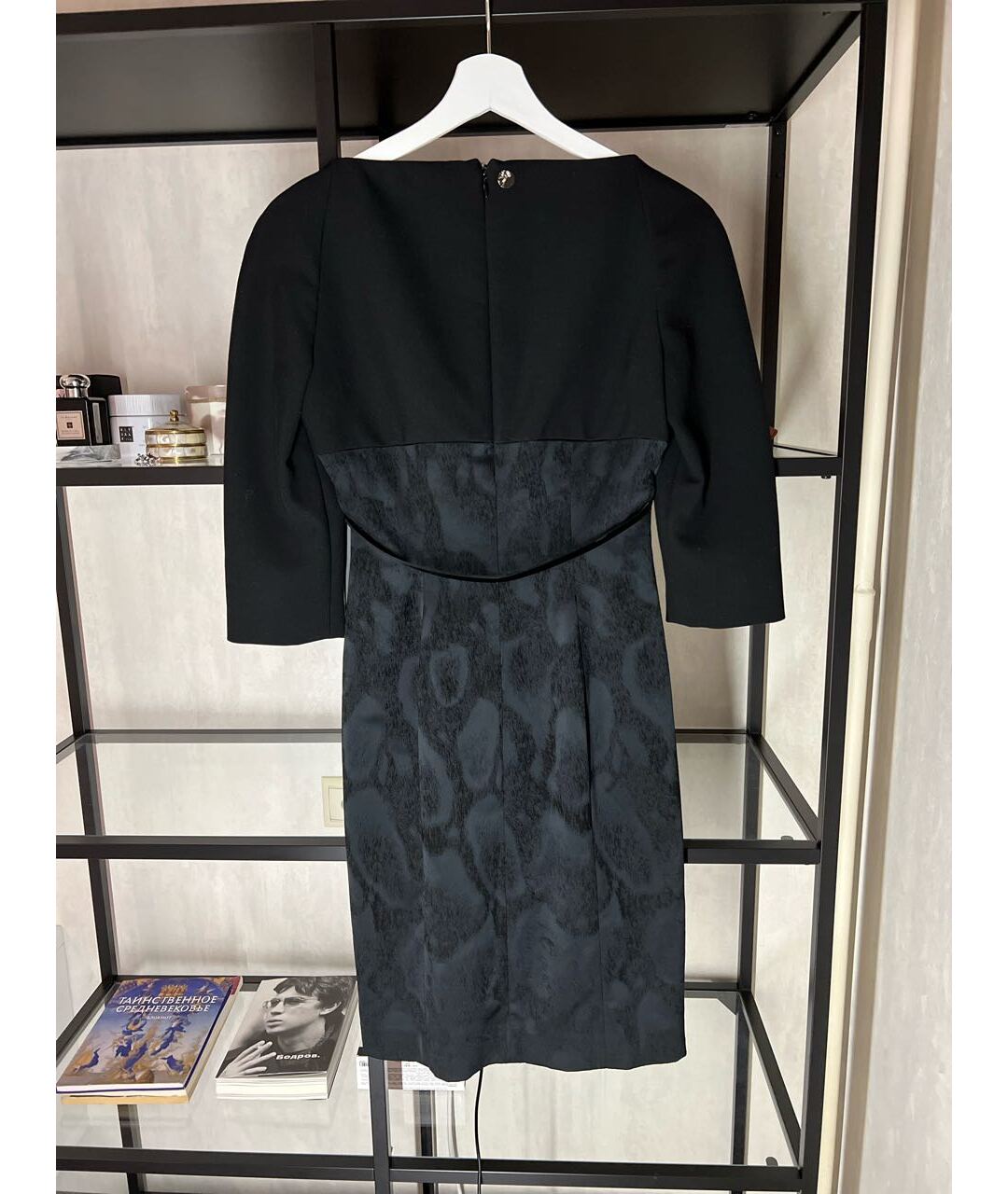 VERSACE COLLECTION Черное полиамидовое коктейльное платье, фото 2