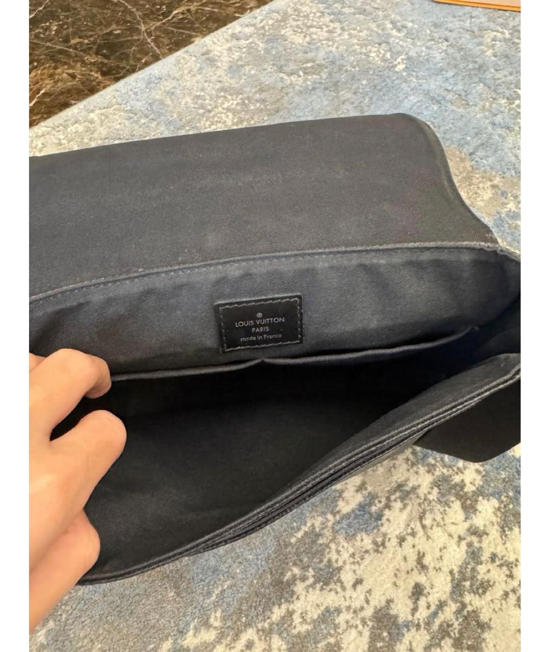 LOUIS VUITTON Черная сумка на плечо, фото 3