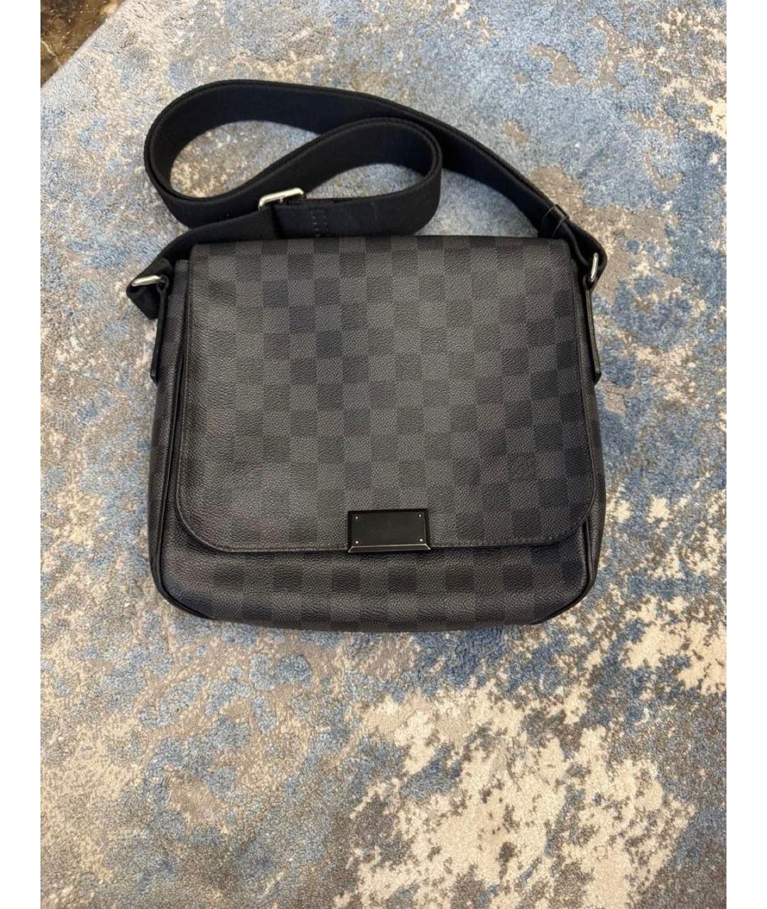 LOUIS VUITTON Черная сумка на плечо, фото 5