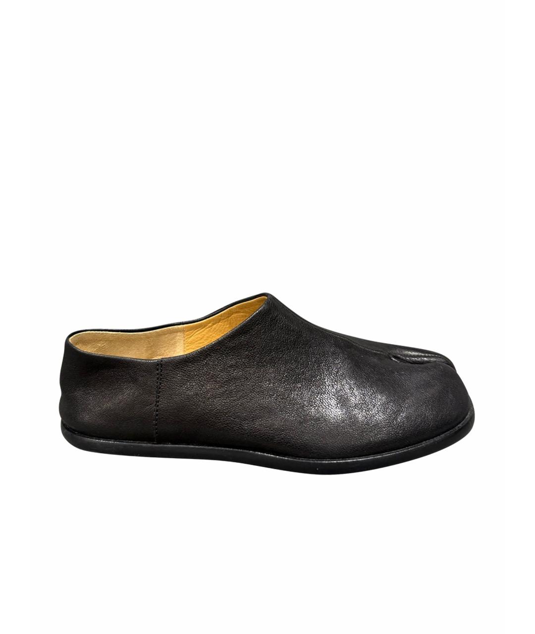 MAISON MARGIELA Черные кожаные брогги и оксфорды, фото 1