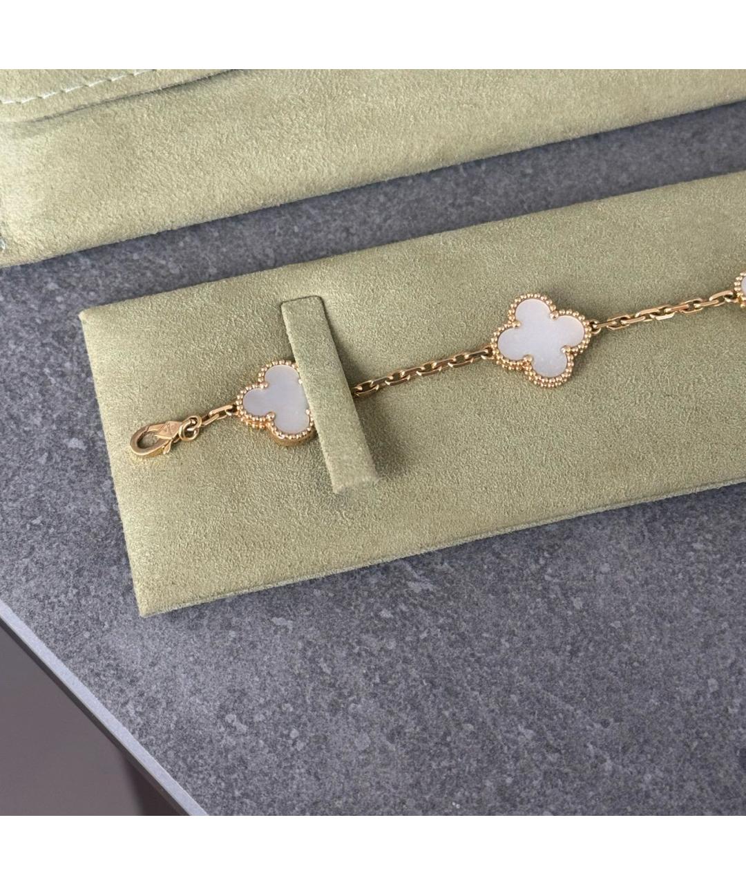 VAN CLEEF & ARPELS Белый браслет из желтого золота, фото 3