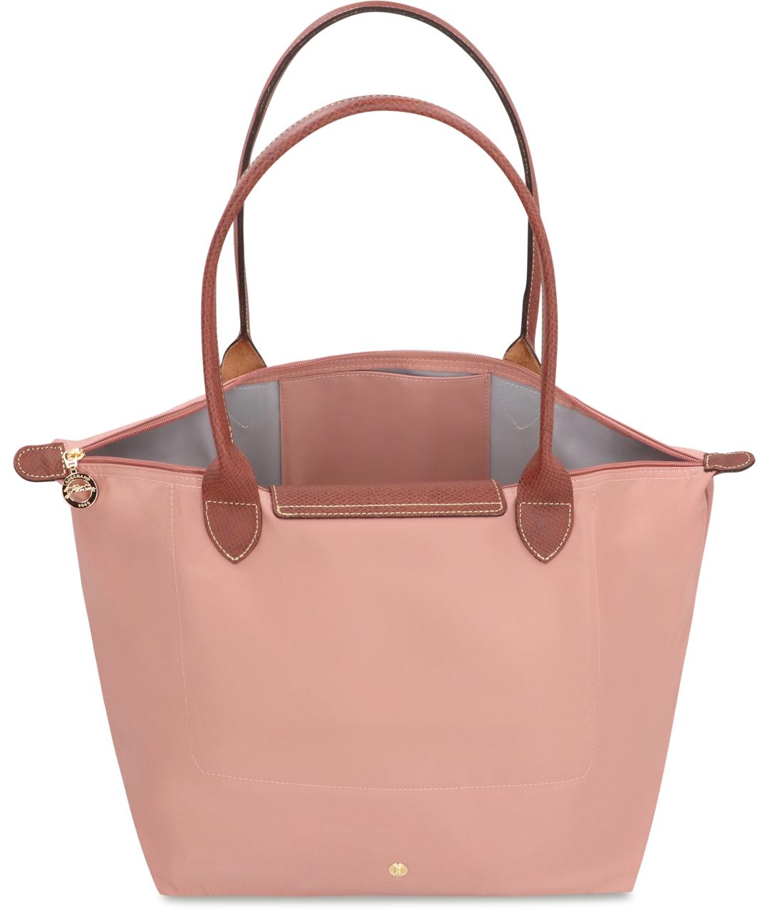 LONGCHAMP Розовая тканевая сумка тоут, фото 5