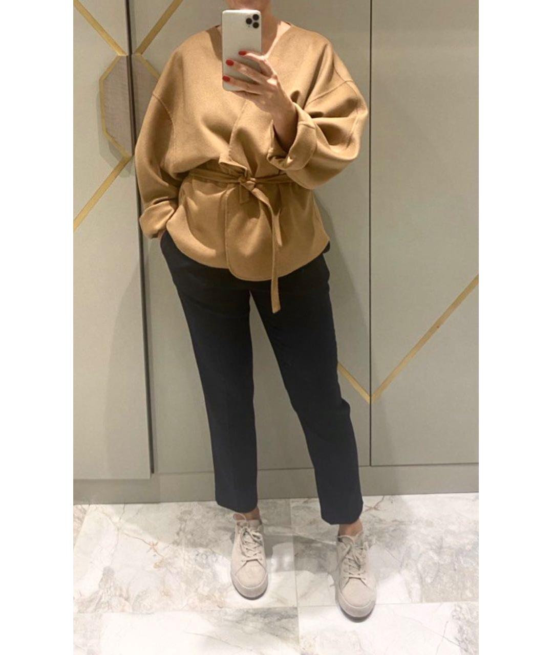 LORO PIANA Бежевые замшевые кеды, фото 8