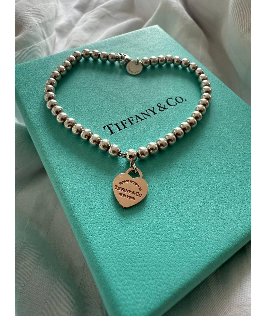 TIFFANY&CO Серебрянный серебряный браслет, фото 7