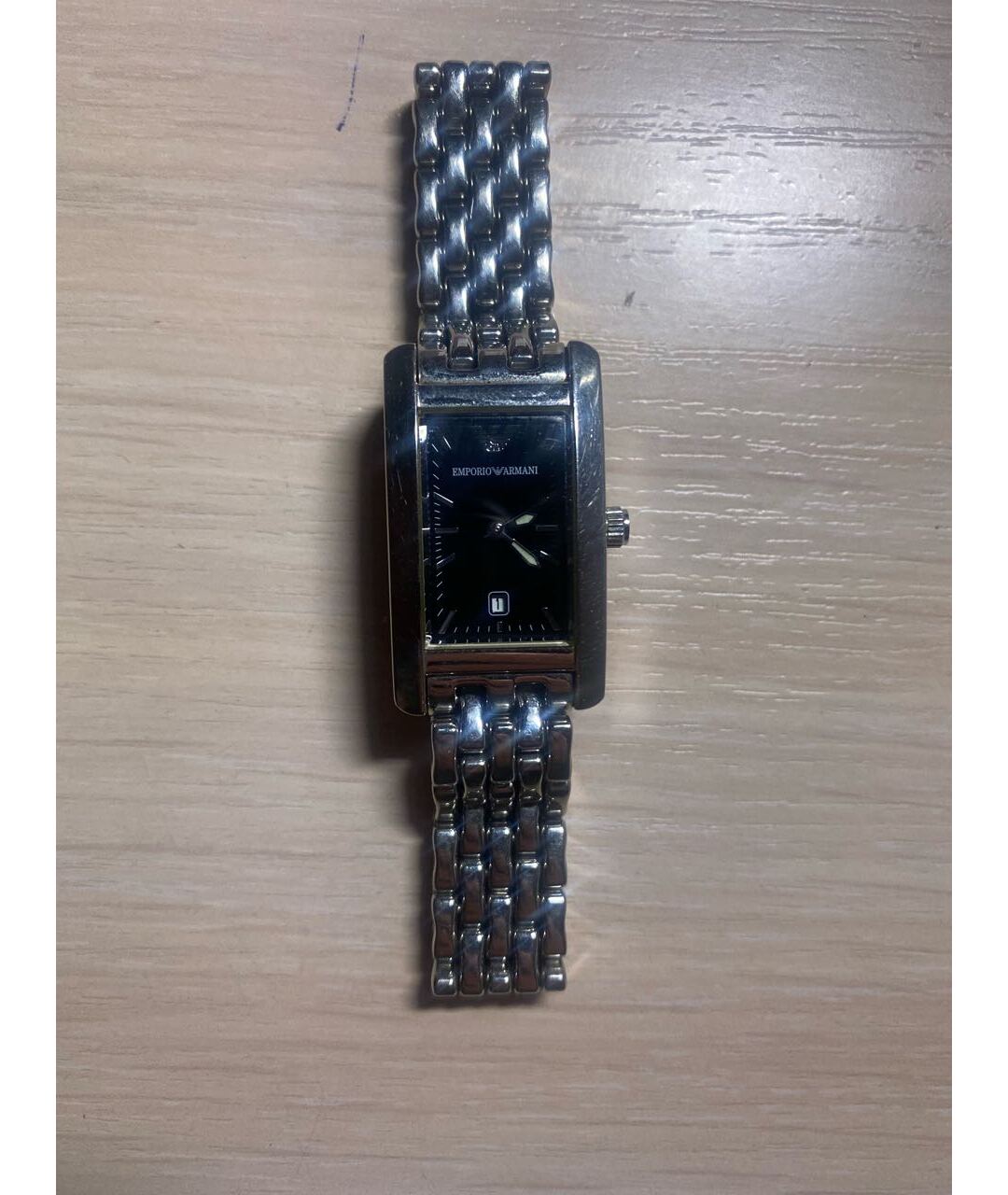 EMPORIO ARMANI Серебряные металлические часы, фото 4