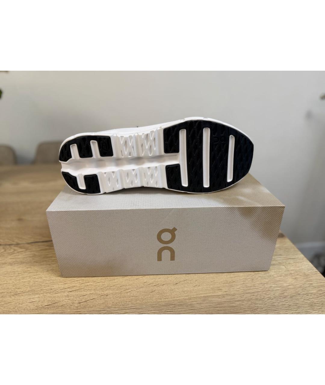 ON Белые текстильные низкие кроссовки / кеды, фото 7