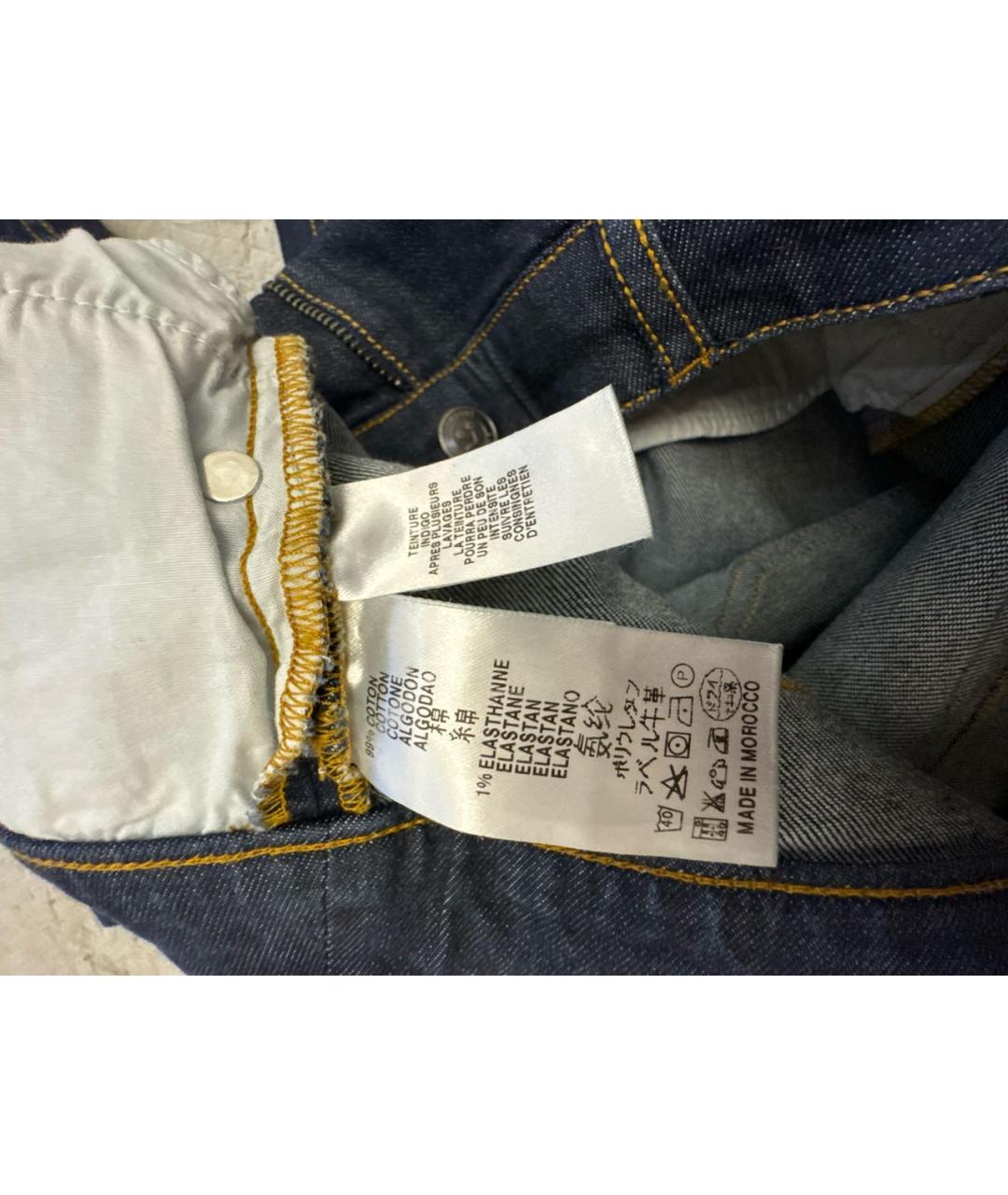 BONPOINT Темно-синие хлопковые джинсы слим, фото 4