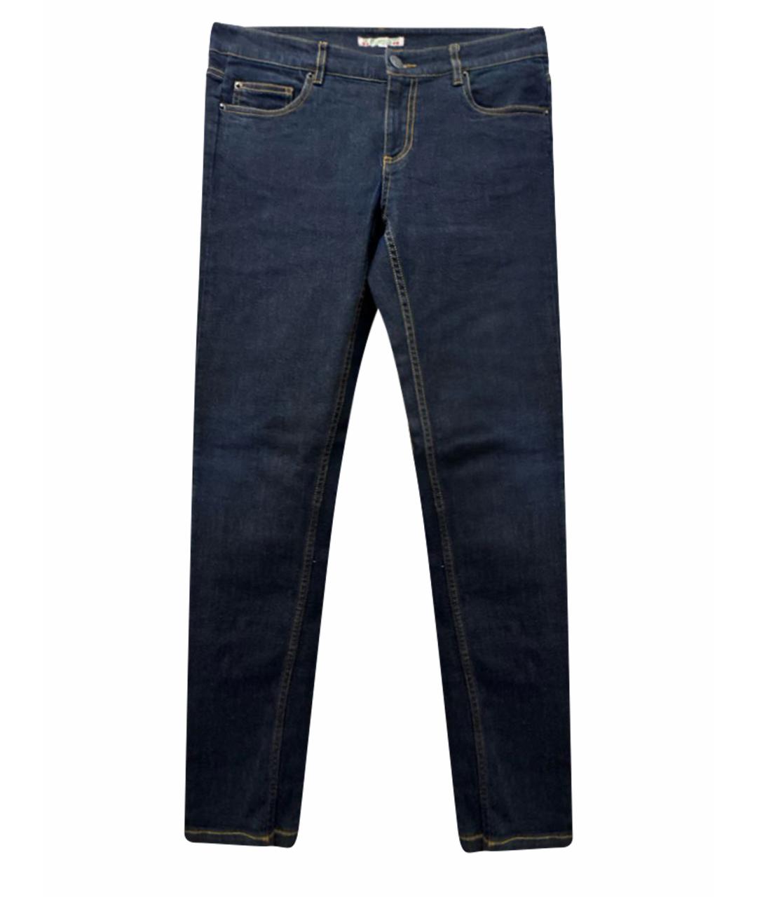 BONPOINT Темно-синие хлопковые джинсы слим, фото 1