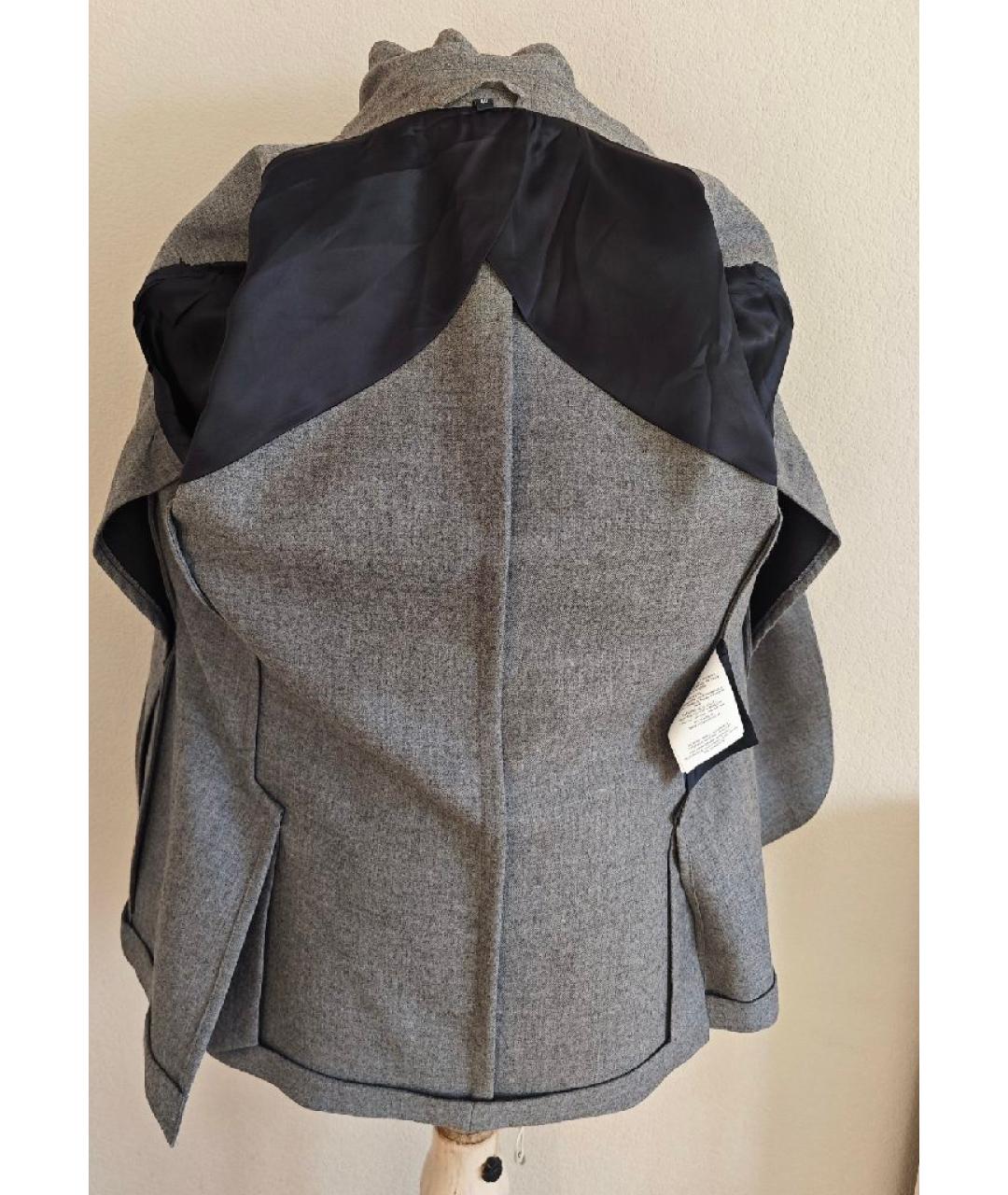 FAY Серый шерстяной жакет/пиджак, фото 6