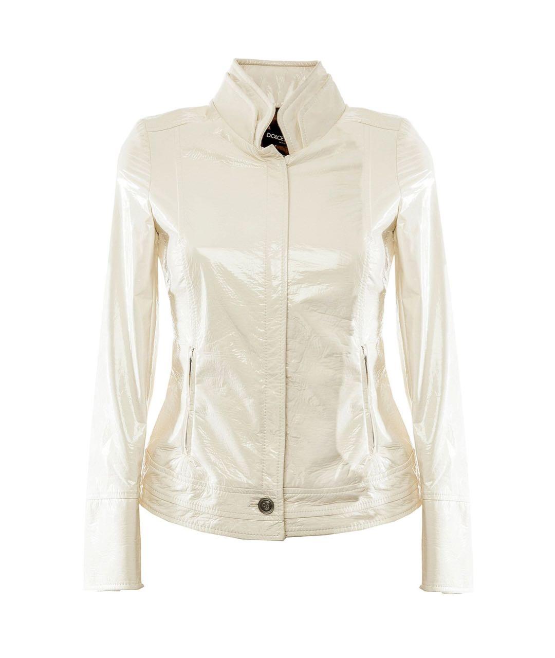 DOLCE&GABBANA Белая полиэстеровая куртка, фото 9