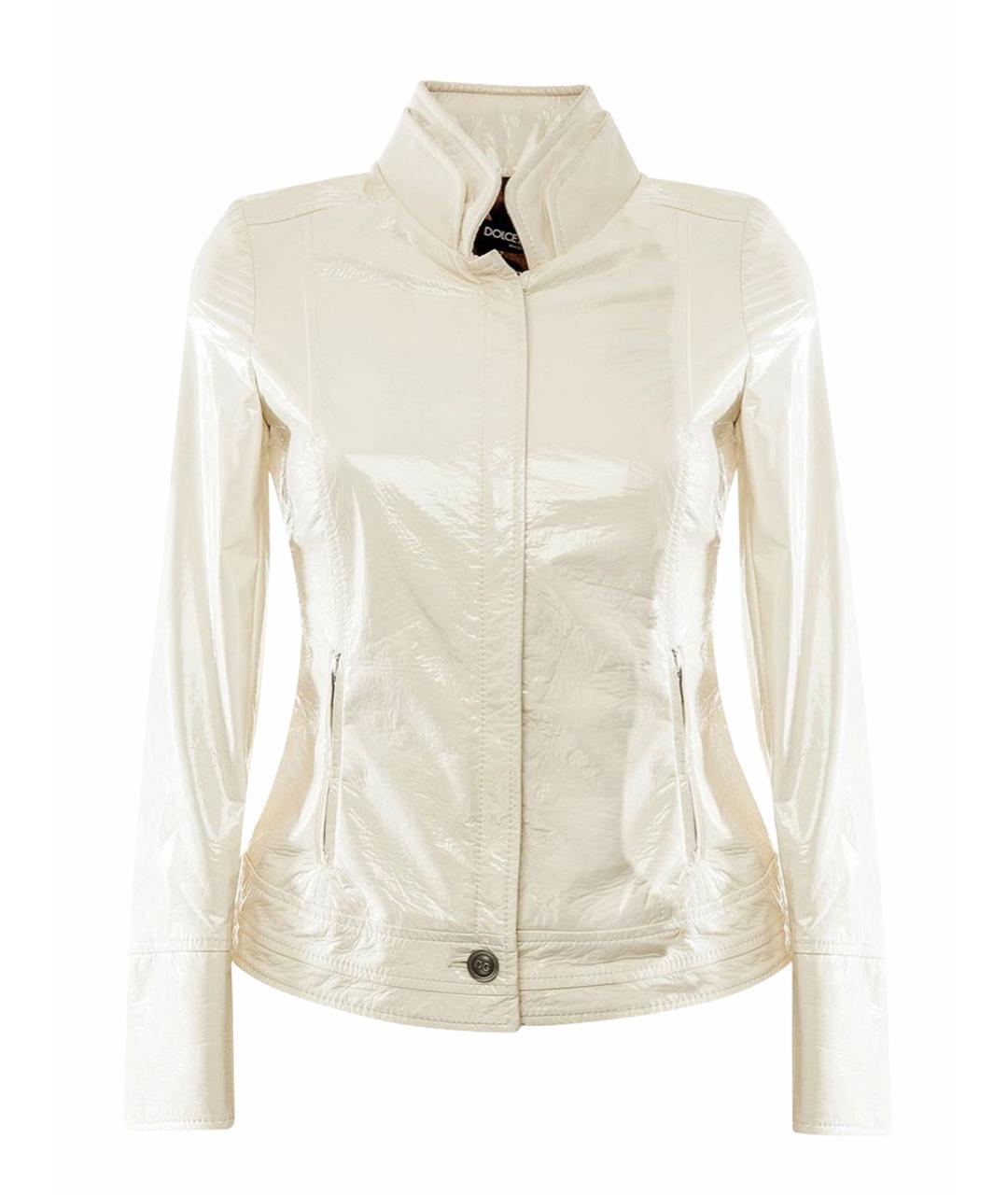 DOLCE&GABBANA Белая полиэстеровая куртка, фото 1