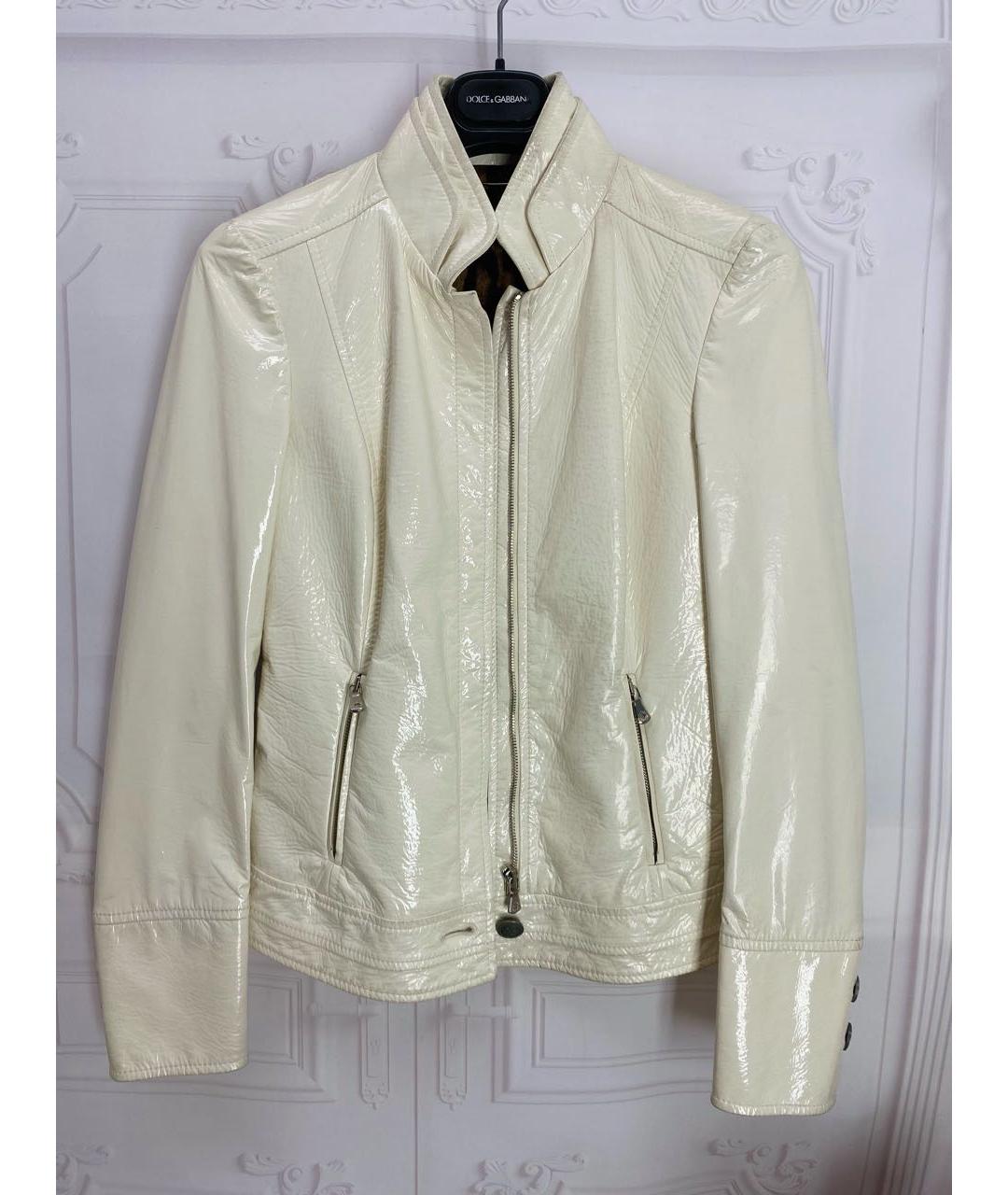 DOLCE&GABBANA Белая полиэстеровая куртка, фото 6