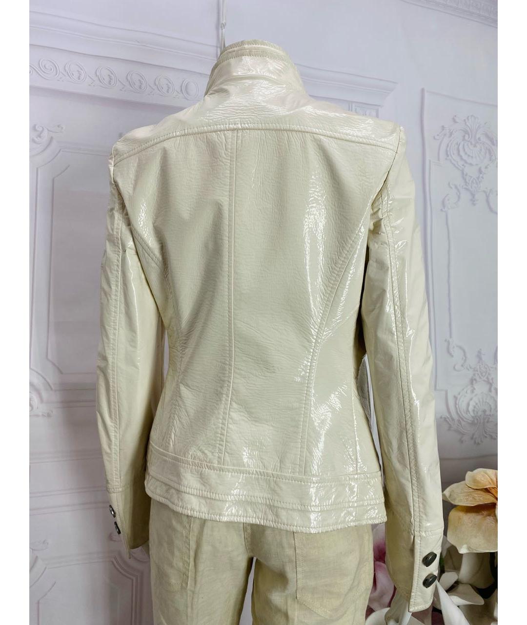 DOLCE&GABBANA Белая полиэстеровая куртка, фото 2