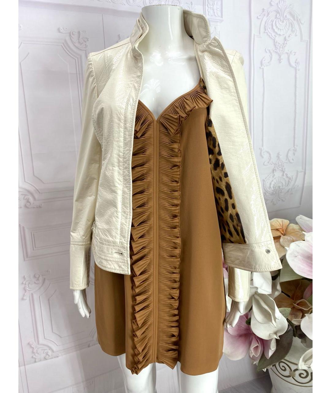 DOLCE&GABBANA Белая полиэстеровая куртка, фото 8