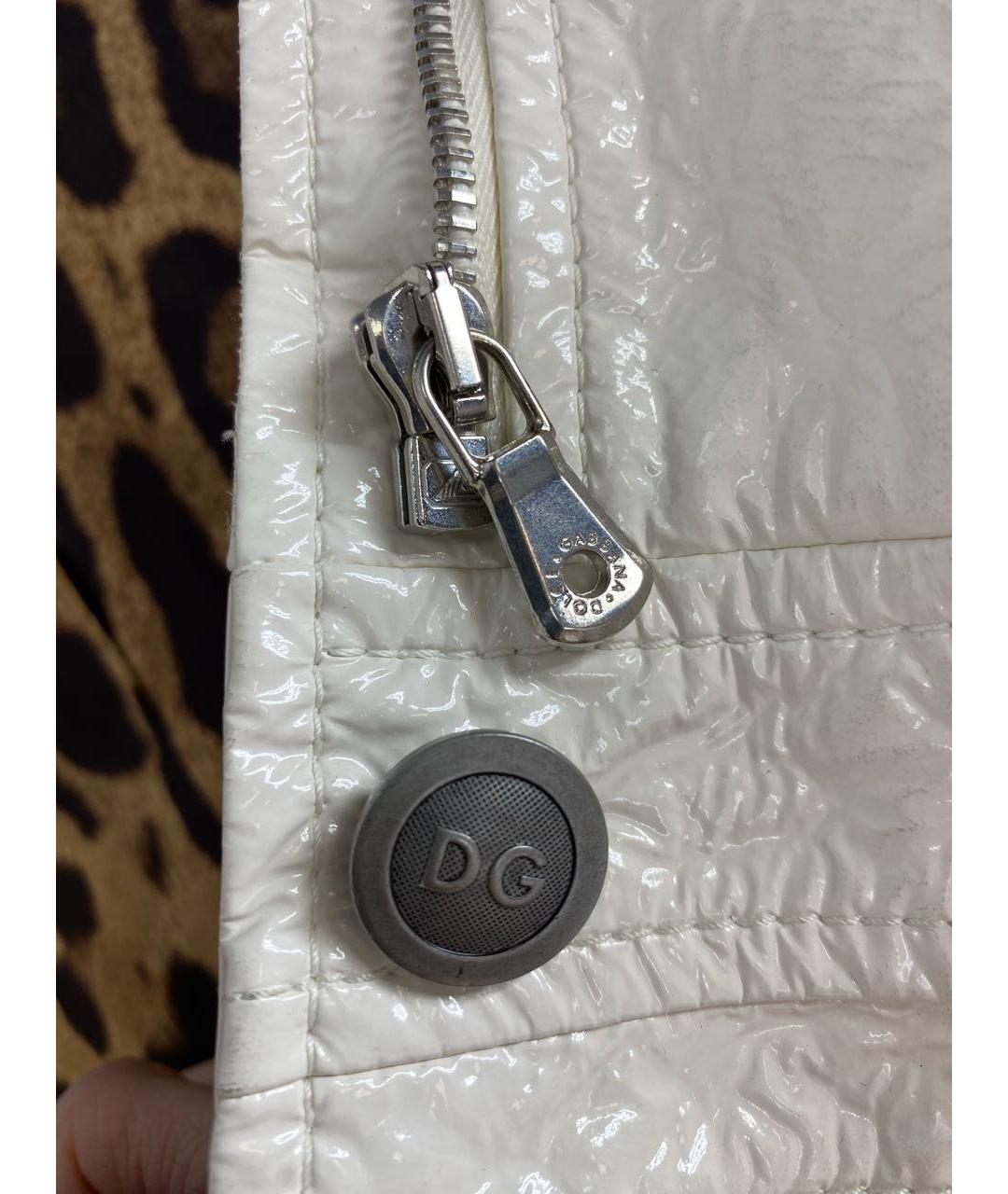 DOLCE&GABBANA Белая полиэстеровая куртка, фото 4