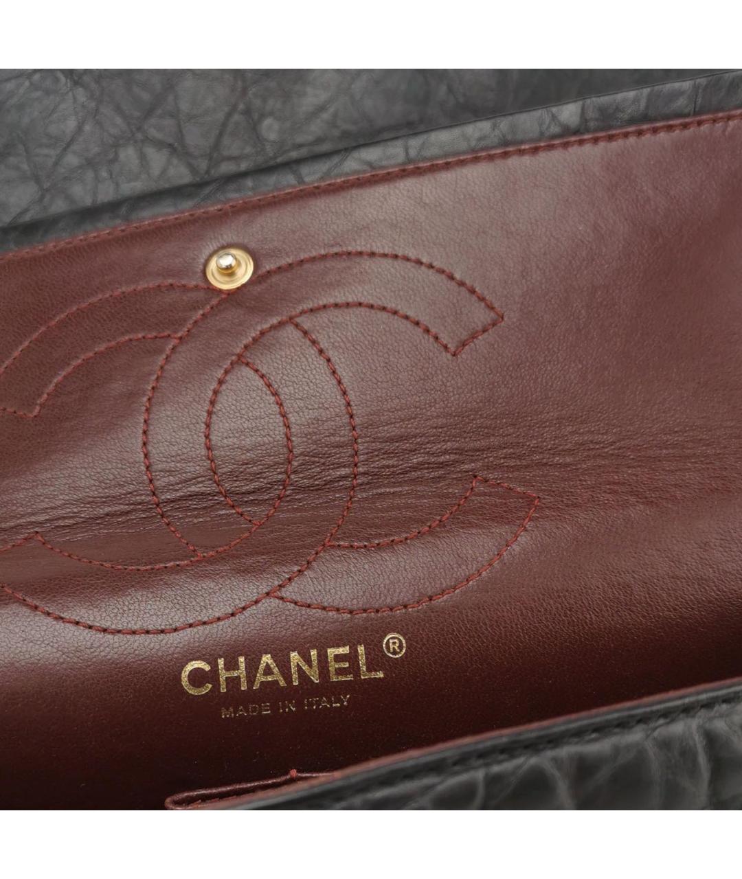 CHANEL Черная кожаная сумка через плечо, фото 8