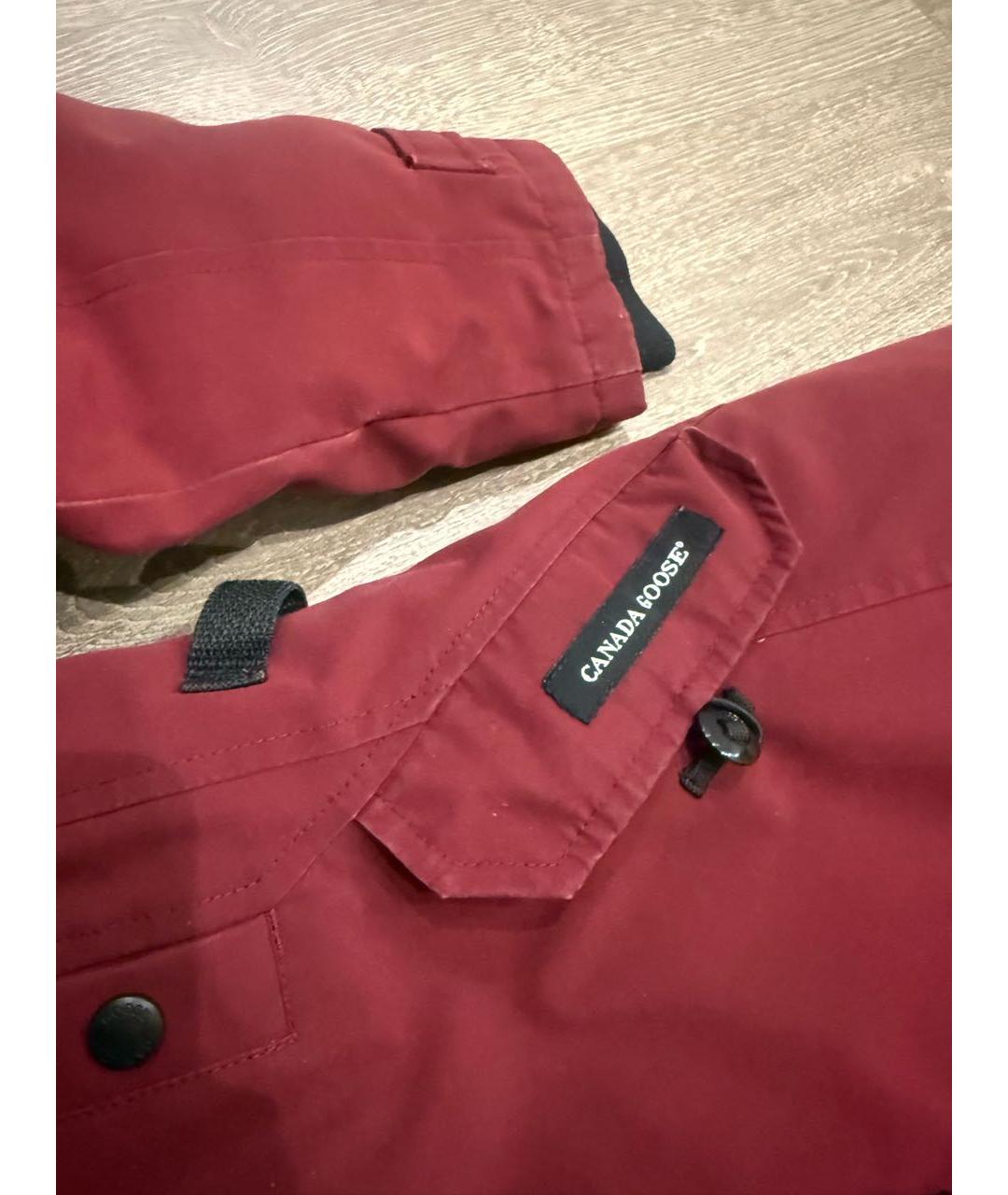 CANADA GOOSE Бордовый пуховик, фото 5