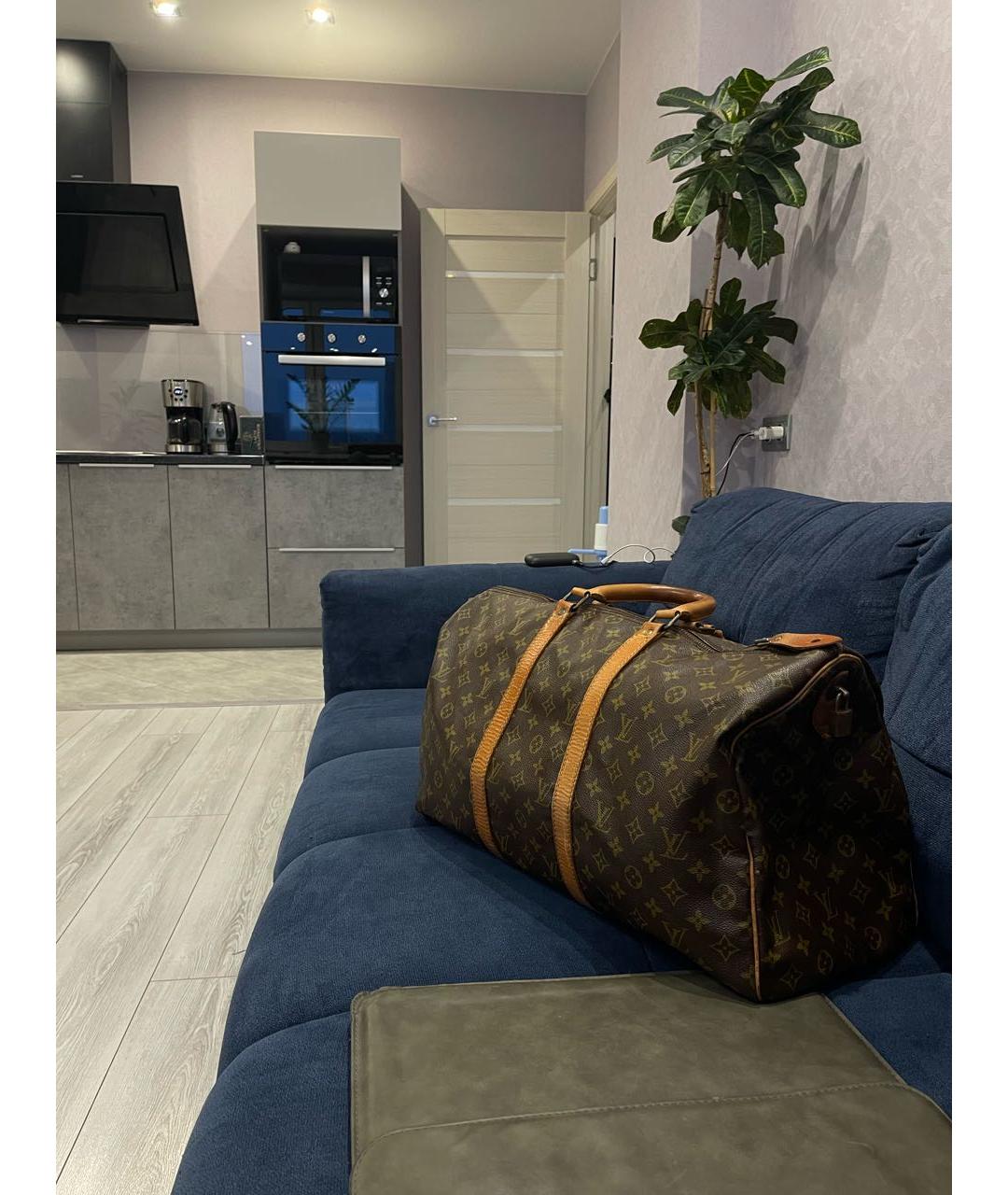 LOUIS VUITTON Коричневая дорожная/спортивная сумка, фото 6