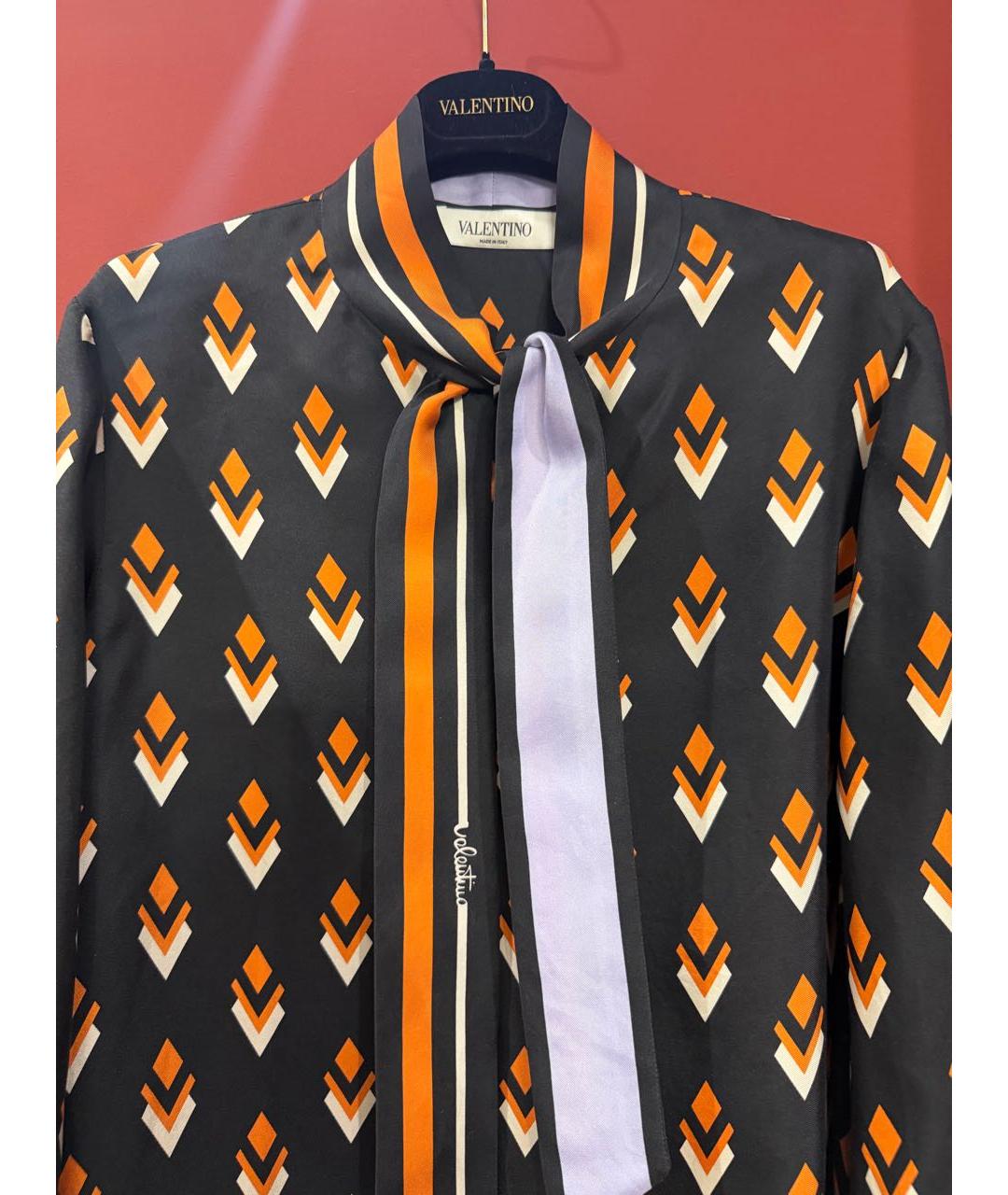VALENTINO Мульти шелковая рубашка, фото 3