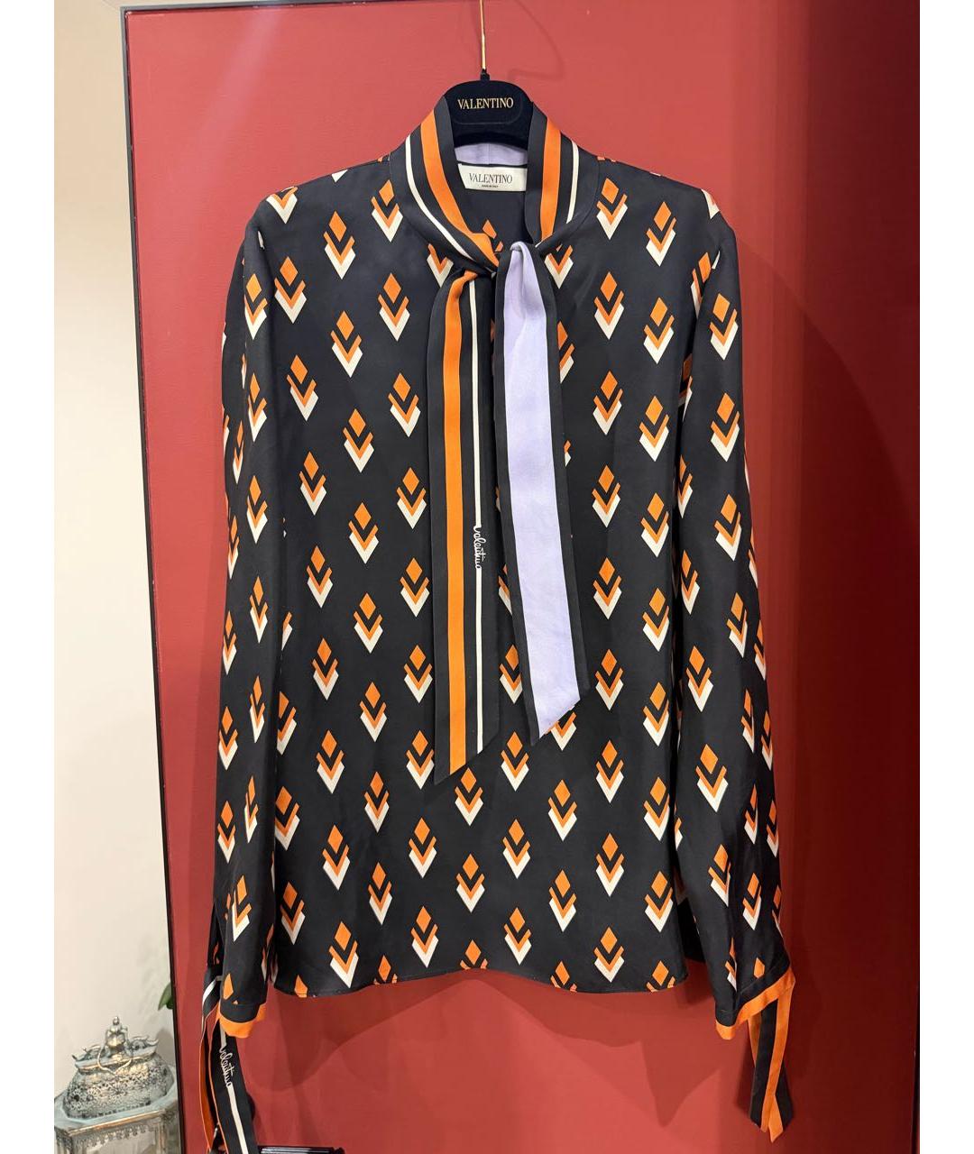 VALENTINO Мульти шелковая рубашка, фото 8