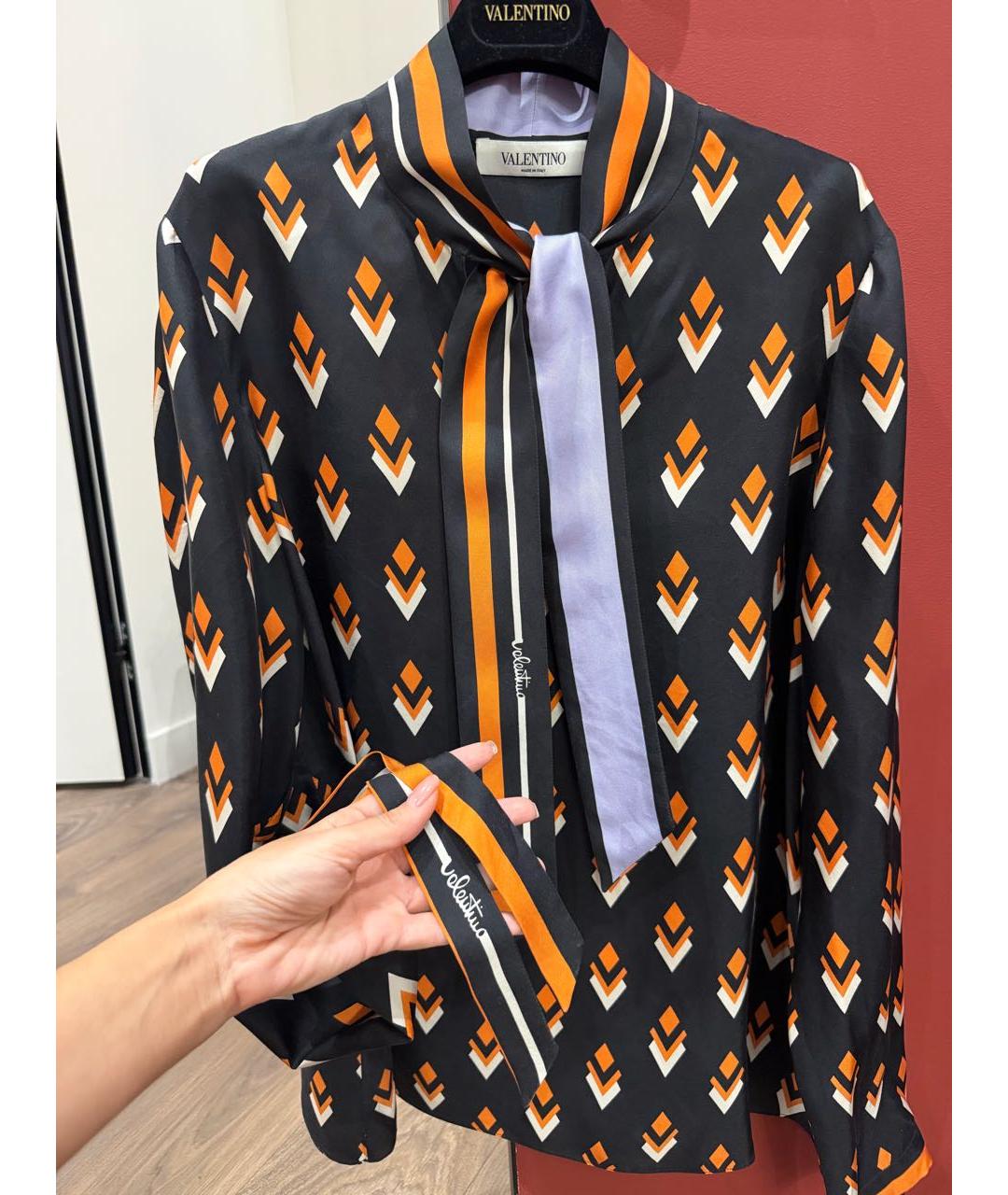 VALENTINO Мульти шелковая рубашка, фото 5