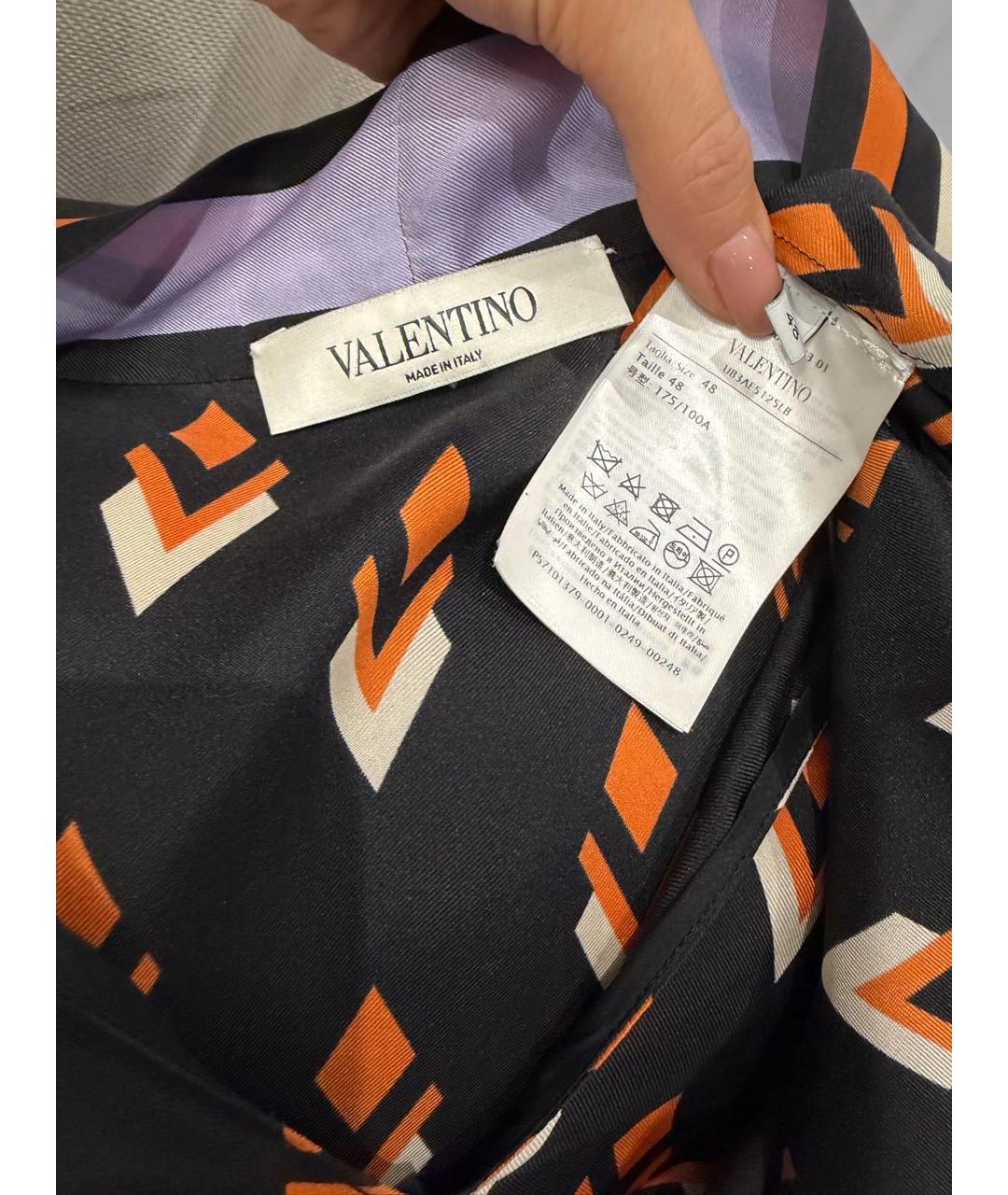 VALENTINO Мульти шелковая рубашка, фото 4