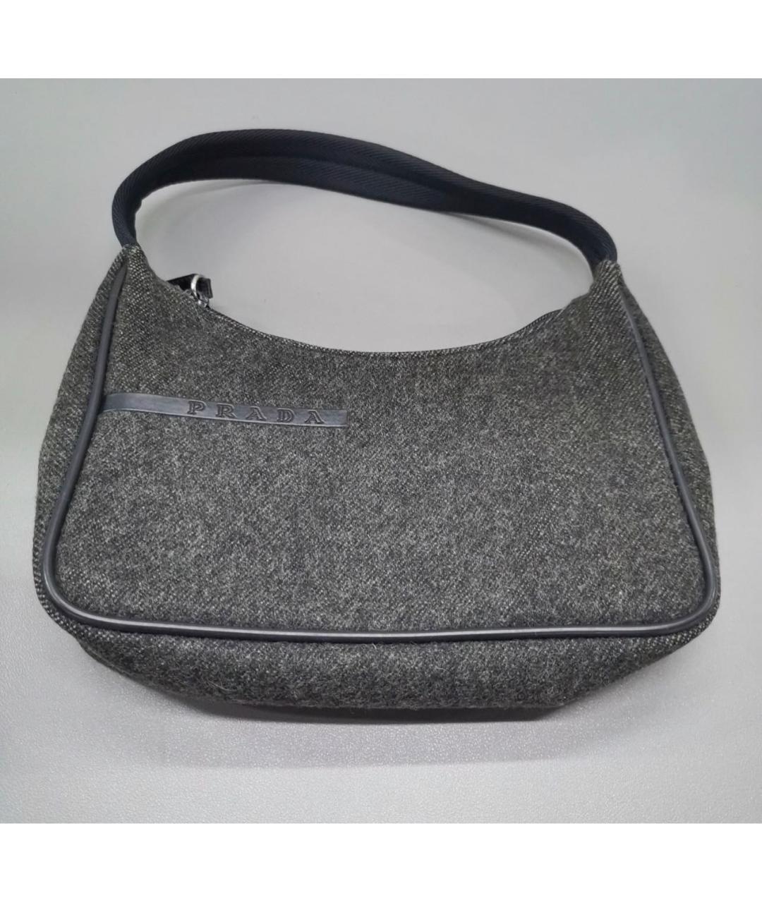 PRADA Серая сумка с короткими ручками, фото 2
