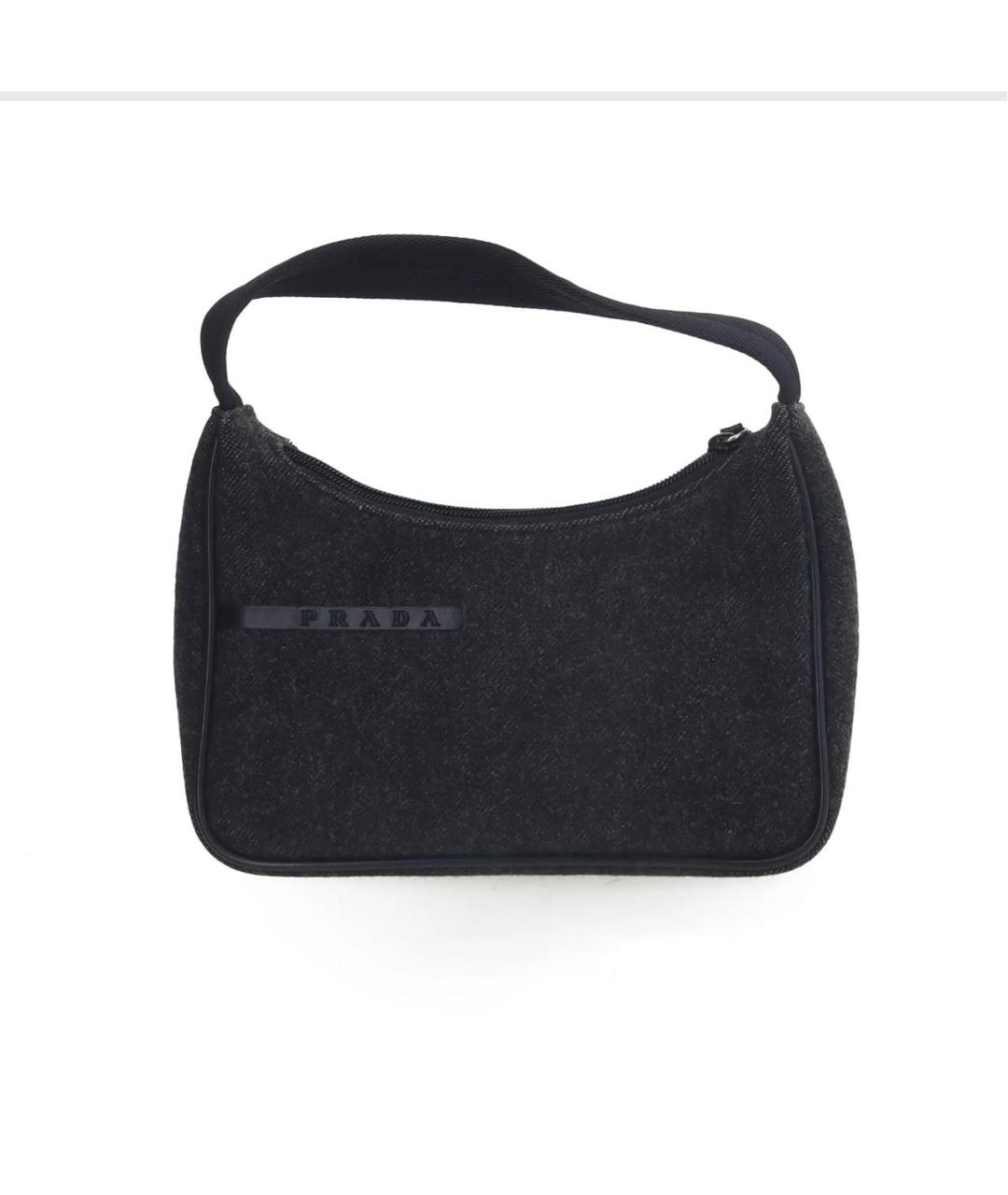 PRADA Серая сумка с короткими ручками, фото 7