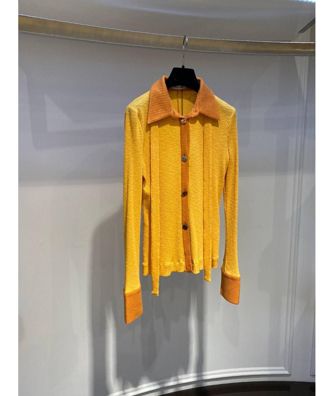 REJINA PYO Желтый шерстяной кардиган, фото 2