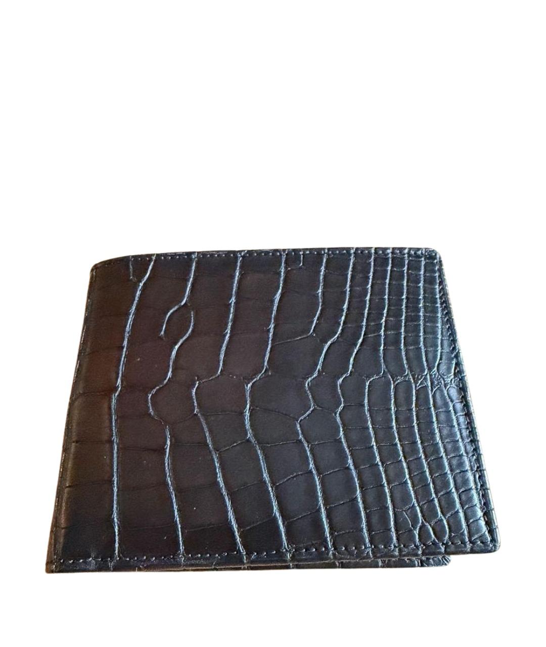 ZILLI Черный кошелек из экзотической кожи, фото 1