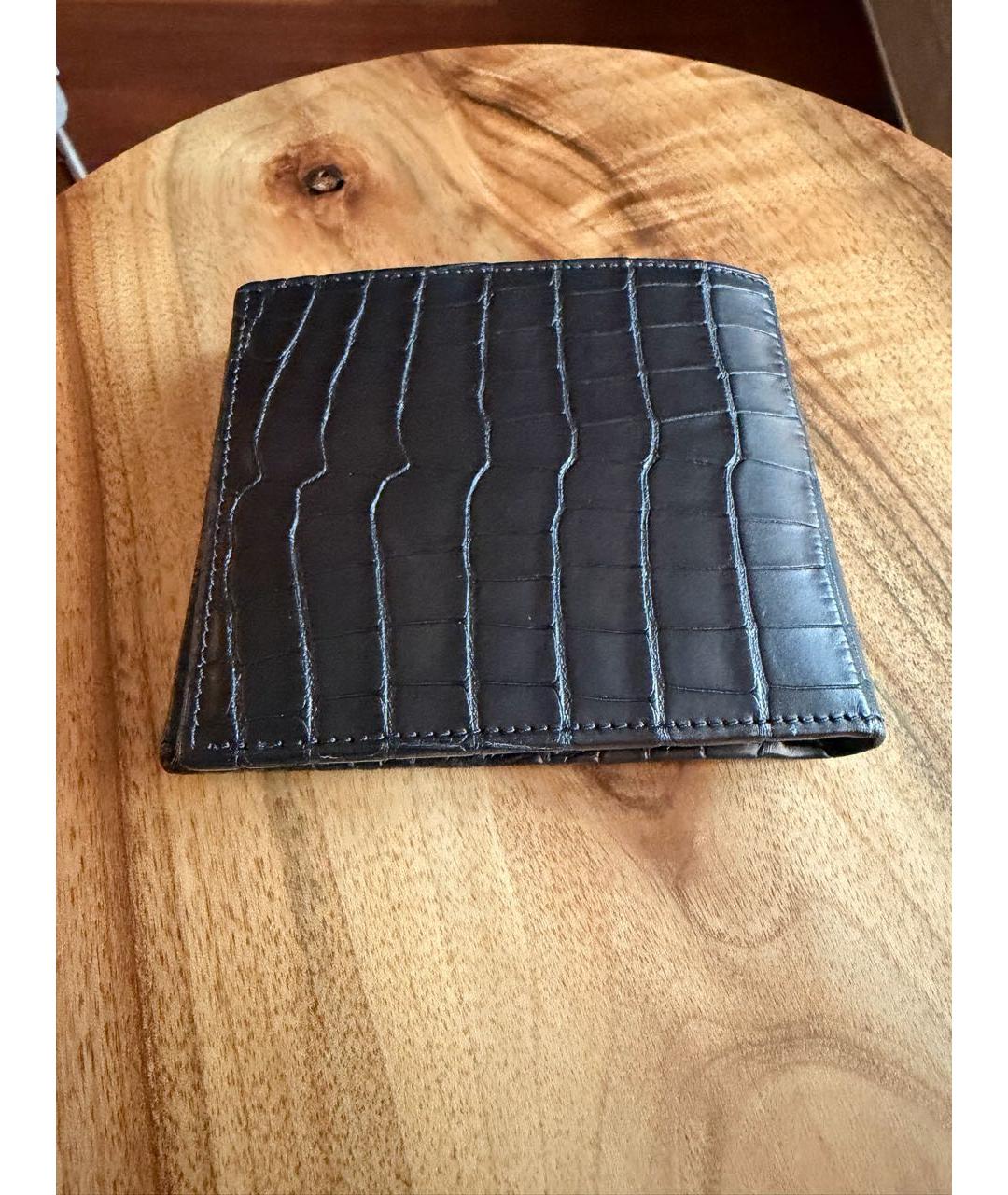 ZILLI Черный кошелек из экзотической кожи, фото 2