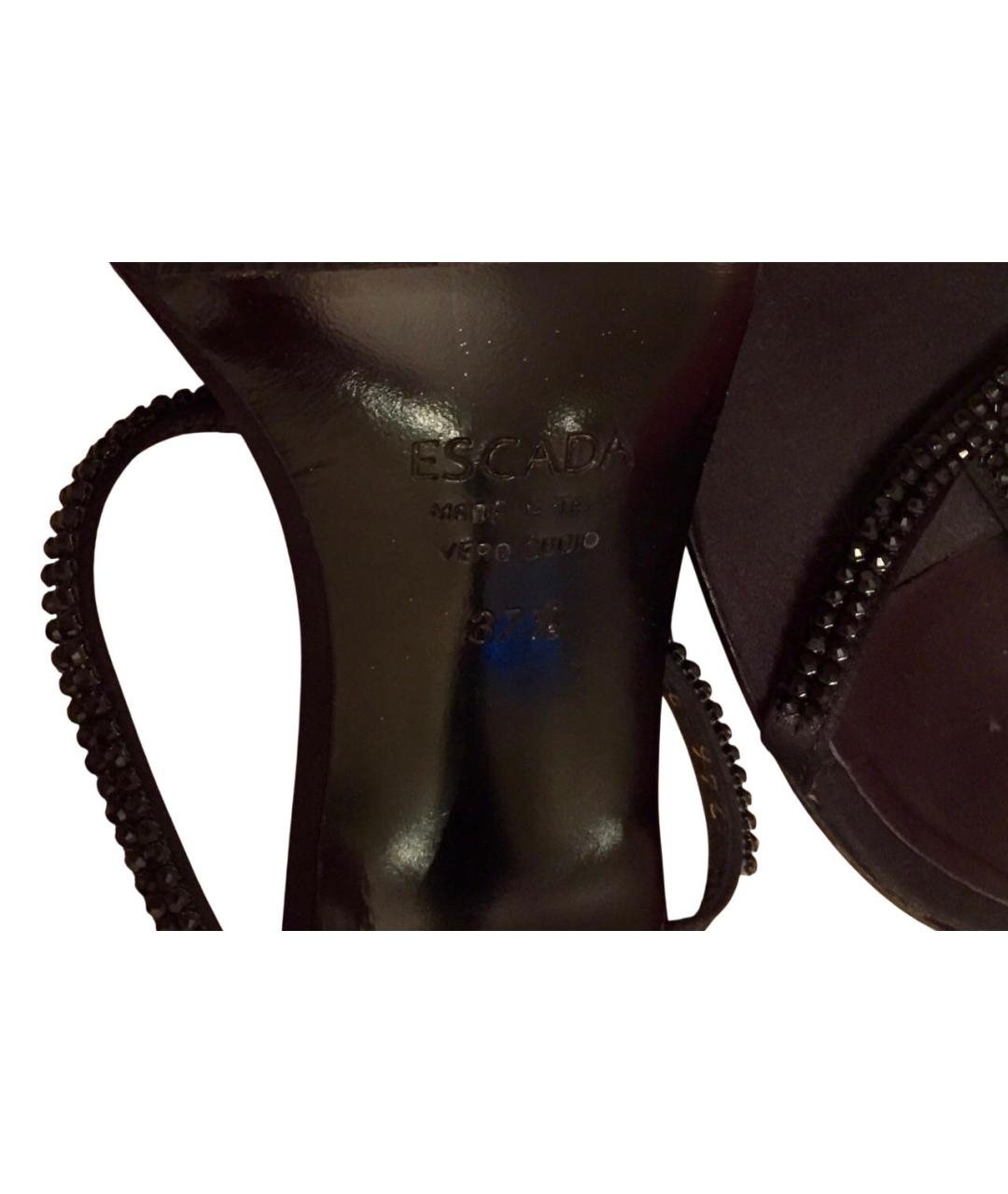 ESCADA Черные босоножки, фото 5