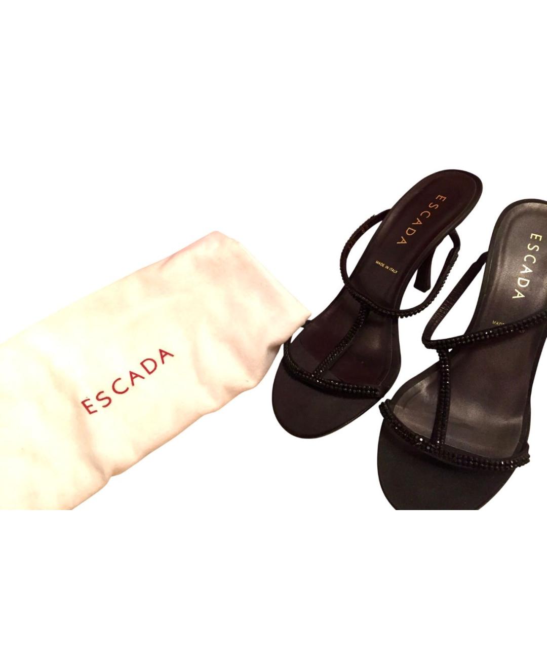 ESCADA Черные босоножки, фото 3