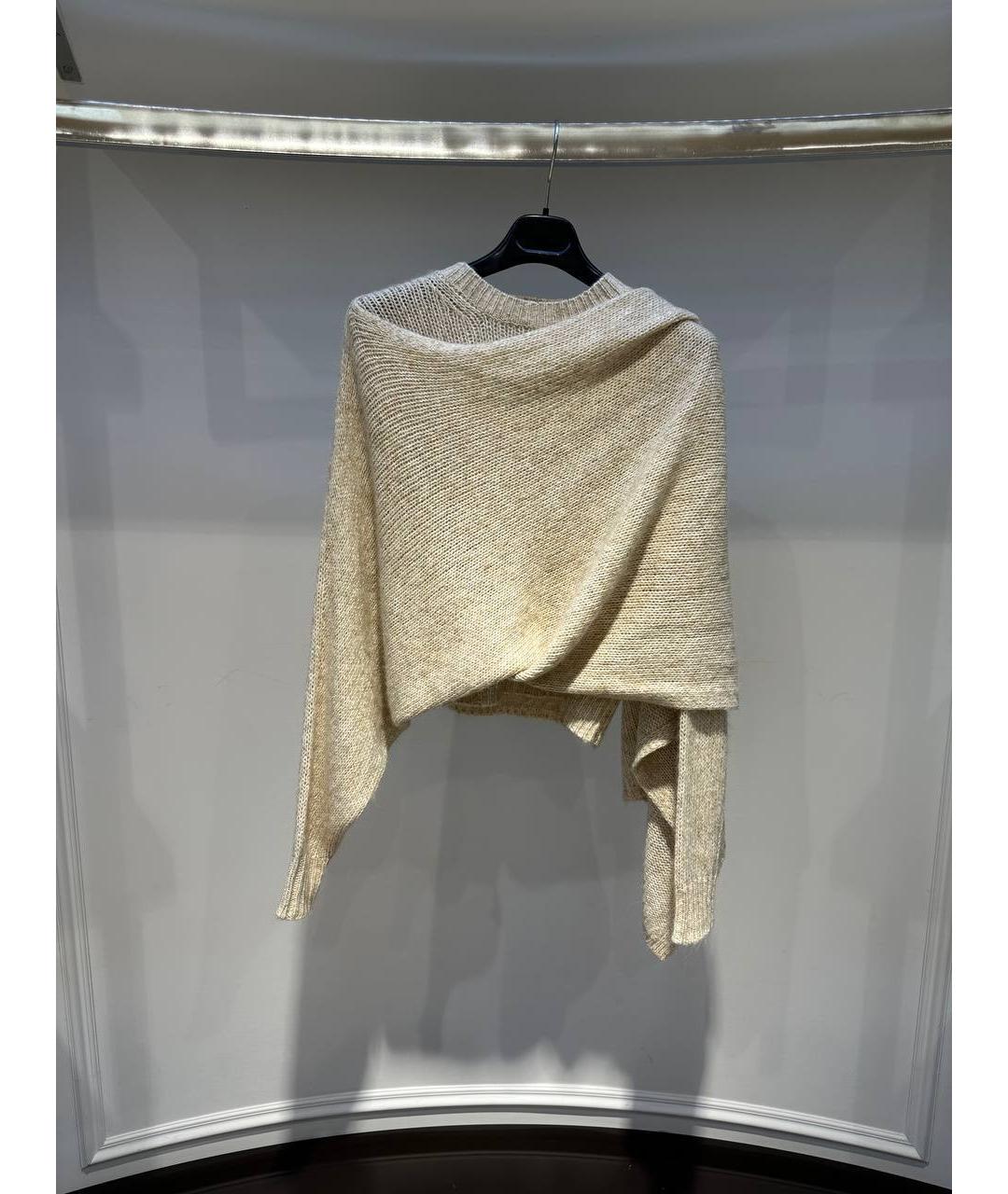 REJINA PYO Бежевый шерстяной джемпер / свитер, фото 4