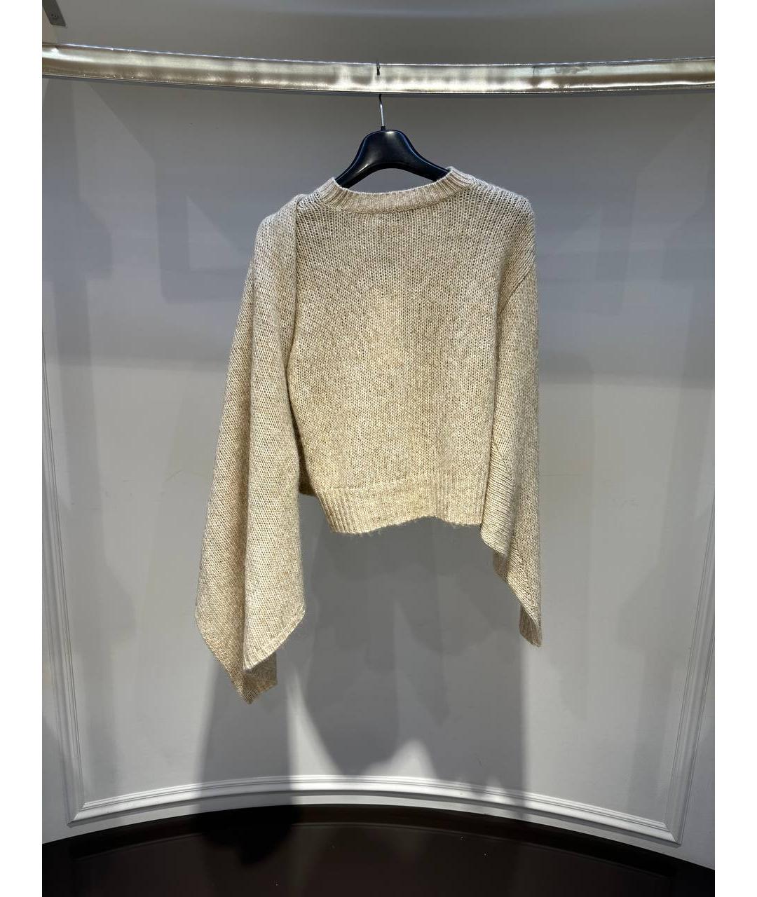 REJINA PYO Бежевый шерстяной джемпер / свитер, фото 3