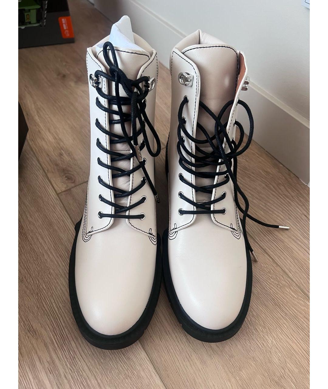 COACH Белые кожаные ботинки, фото 2