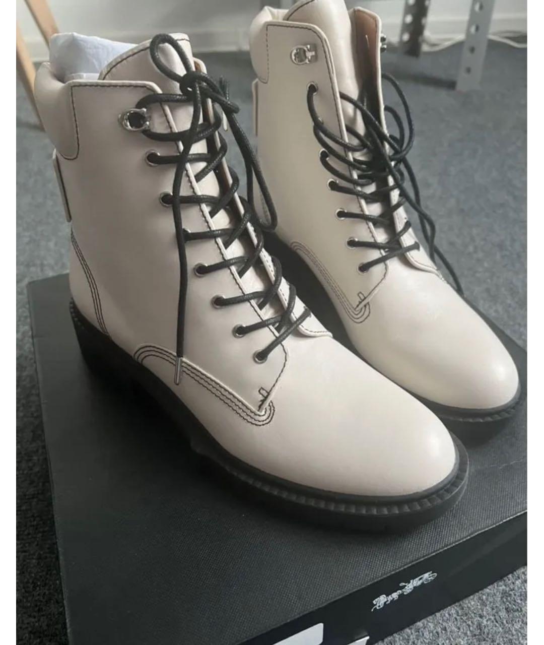 COACH Белые кожаные ботинки, фото 7