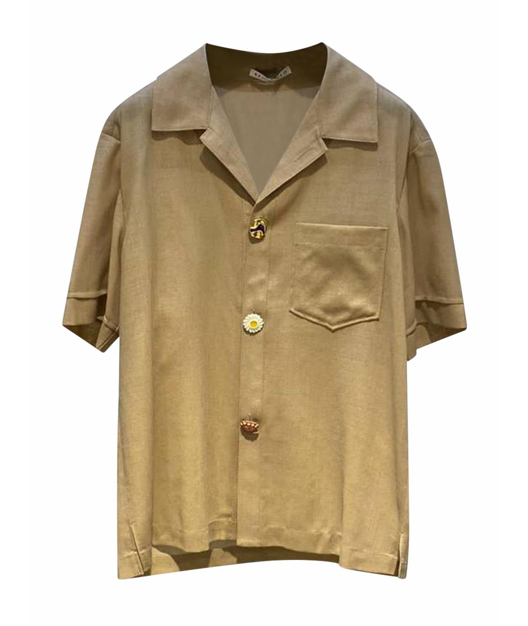 REJINA PYO Бежевая хлопковая блузы, фото 1