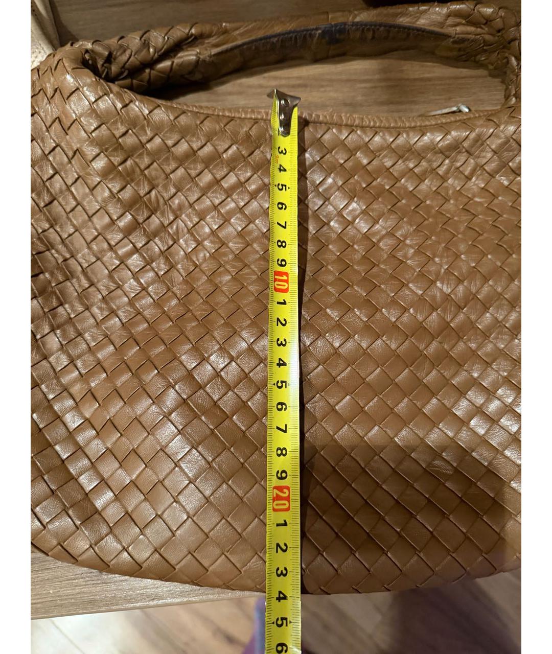 BOTTEGA VENETA Коричневая кожаная сумка тоут, фото 7