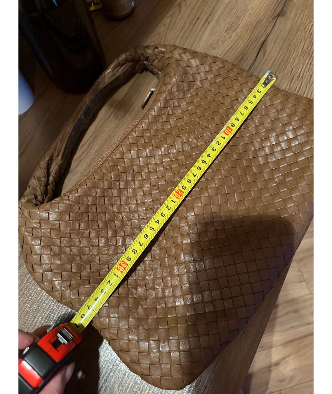 BOTTEGA VENETA Коричневая кожаная сумка тоут, фото 6