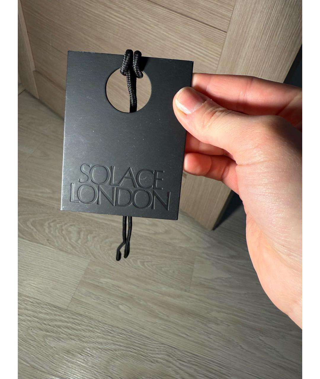 SOLACE LONDON Черный полиэстеровый комбинезон, фото 7